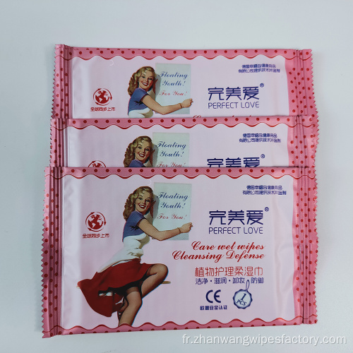 Hygiène Lingettes Féminines Emballées Individuellement Bio